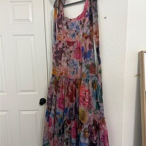 Alahna Tie Strap Floral Maxi Dress